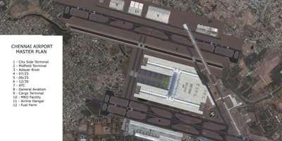 Χάρτης της Chennai αεροδρόμιο