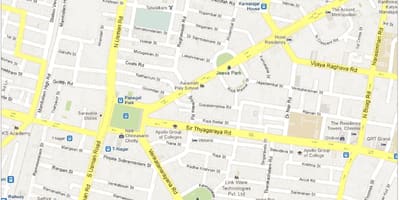 Χάρτης της Τσενάι t Nagar